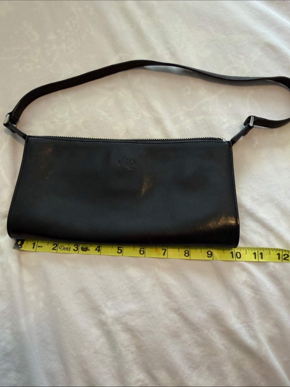 Monsac Original Black Leather Shoulder Bag